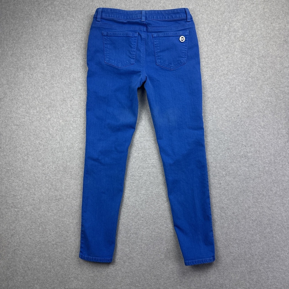 Michael Kors Women's Colored Ultra Blue Jeans Size 4P - Picture 4 of 9